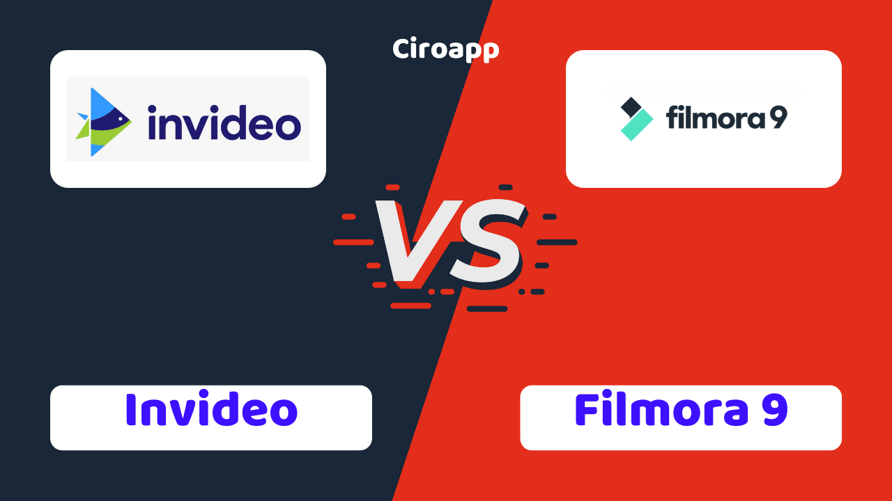 مقارنة بين Invideo و Filmora 9