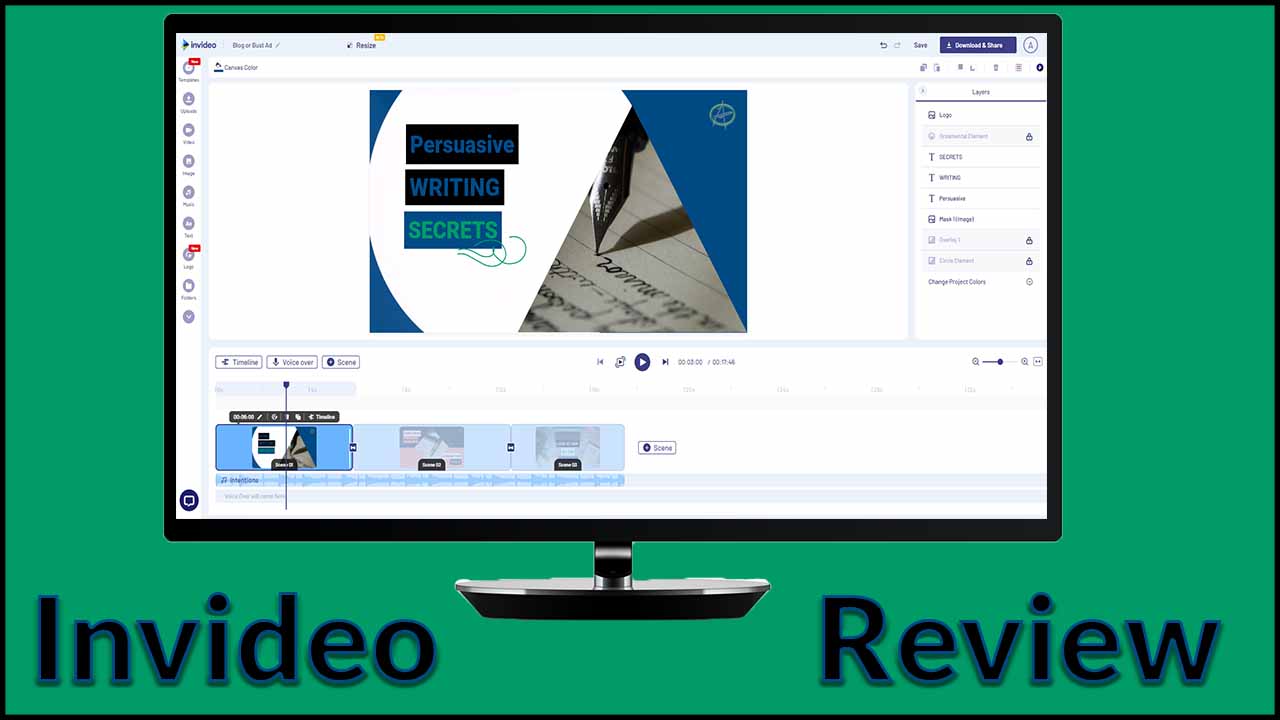 تقييم برنامج ان فيديو Invideo