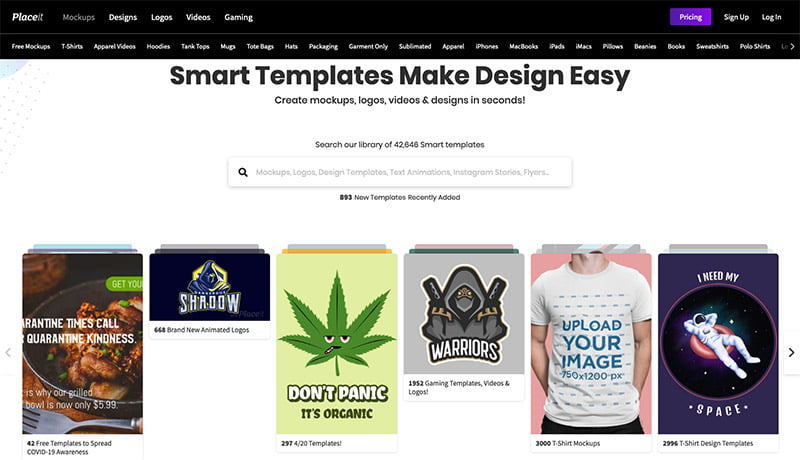 تقييم أداة Placeit: نظرة مفصلة على البرنامج للتجارة الإلكترونية